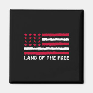 Aimant Terre Drapeau De L'Amérique Libre 4 juillet Hommes