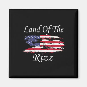 Aimant Terre du Rizz drôle patriotique Trump 4 juillet