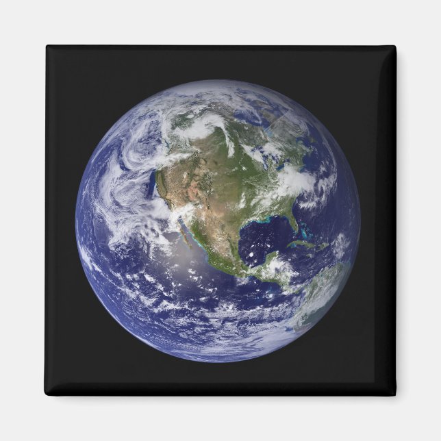 Aimant Terre entière montrant l'Amérique du Nord 3 (Devant)