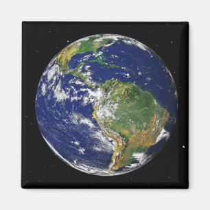 Aimant Terre entière montrant l'Amérique du Sud 2