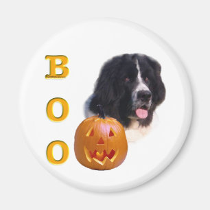 Aimant Terre-Neuve (débardeur) Halloween Boo