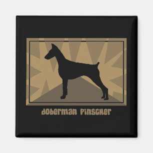 Aimant terreux de Pinscher de dobermann