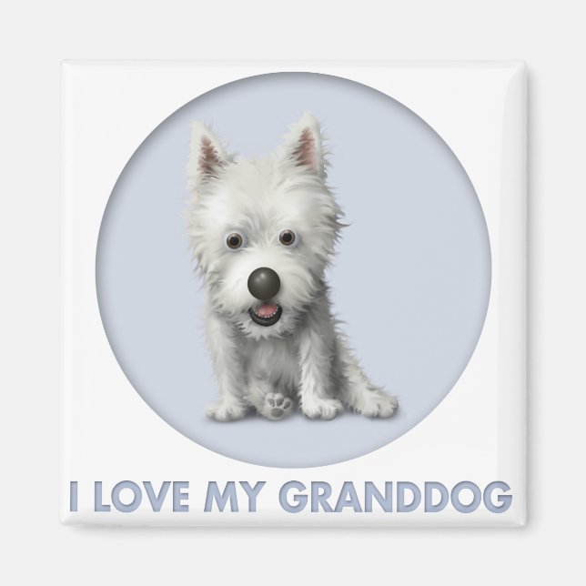 Aimant Terrier Granddog de West Highland (Devant)