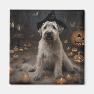 Aimant Térrier Irlandais Citrouilles Halloween Épouvantab