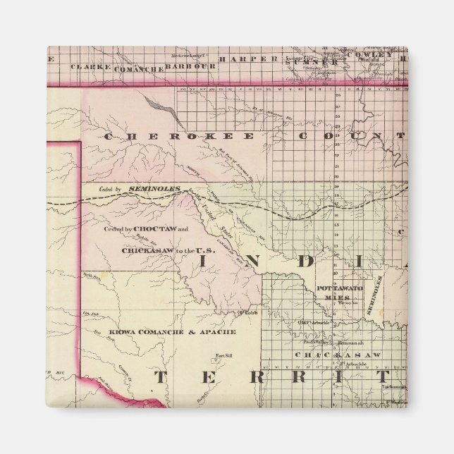 Aimant Territoire indien 2 (Devant)