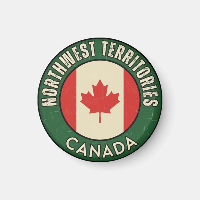 Aimant Territoires du Nord-Ouest Canada (Devant)