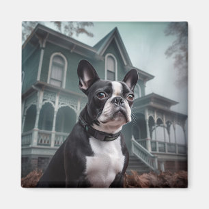 Aimant Terror Halloween Terrier de Boston