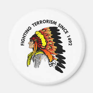 Aimant Terrorisme de combat de chef indien