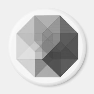 Aimant Tesseract (à fond gris)