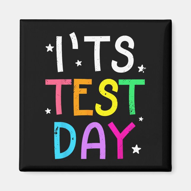 Aimant Test Day Pour l'enseignant C'est Test Day Funny (Devant)