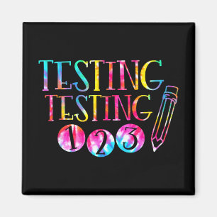 Aimant Test de la teinture Jour de l'examen enseignant Te
