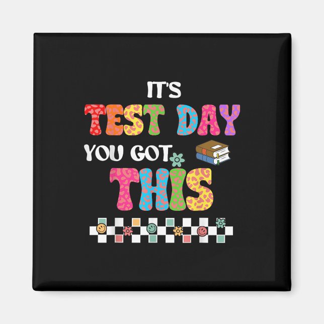Aimant Test Motivation Étudiant Enseignant Son Jour d'Ess (Devant)