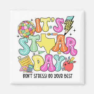 Aimant Test Retro C'est le jour de l'âge Dont Stress Do Y