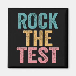 Aimant Test Vintage Jour de test amusant Jour de test Ens