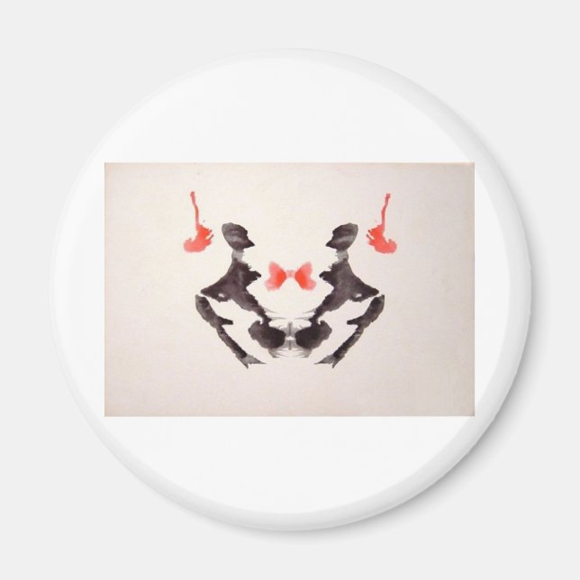 Aimant Tester le Rorschach Encre Tailler Plaque 3 Deux Hu (Devant)