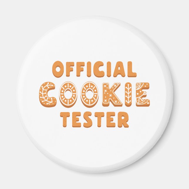 Aimant Testeur officiel de cookies (Devant)