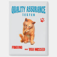 Testeur QA Humour Félin
