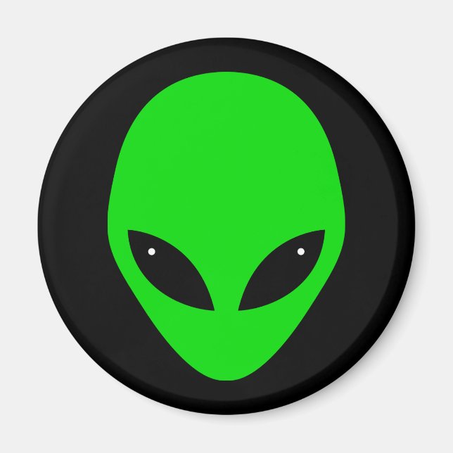 Aimant Tête Alien verte (Devant)