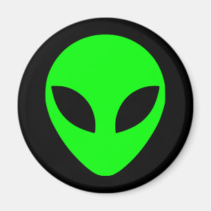 Aimant Tête Alien verte