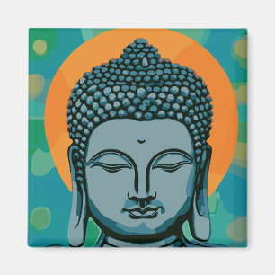 Aimant Tête de bouddha zen