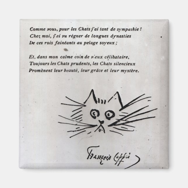 Aimant Tête de chat (Devant)