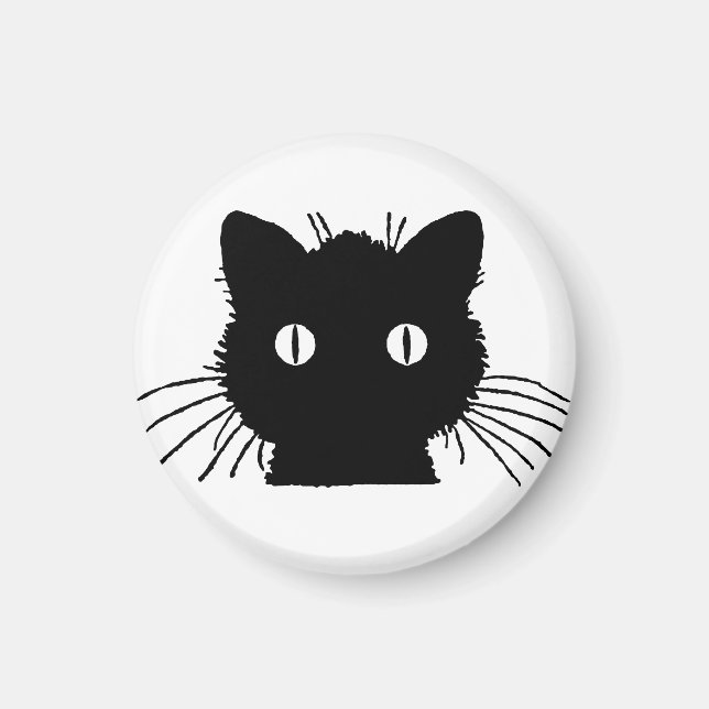 Aimant Tête de chat Kitty Cute (Devant)