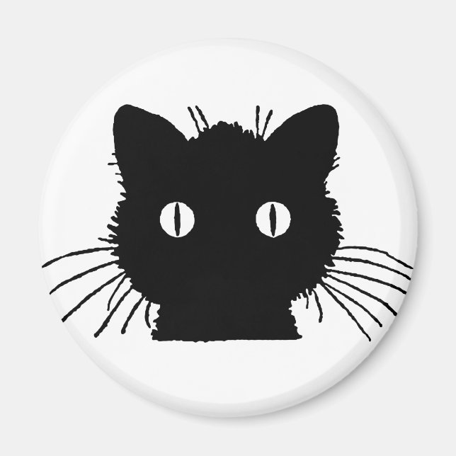 Aimant Tête de chat Kitty Cute (Devant)