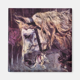 Aimant Tête de cheval par Giovanni Boldini, Art ancien