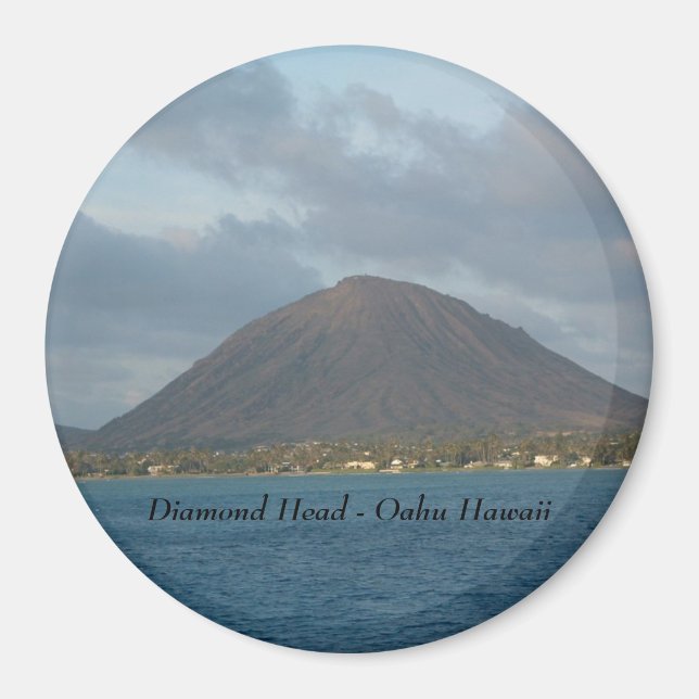 Aimant Tête de diamant - Oahu Hawaii (Devant)
