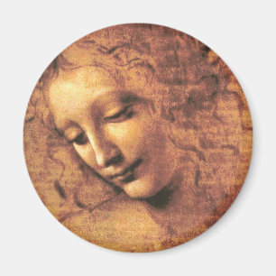 Aimant Tête de femme La Scapigliata Léonard de Vinci