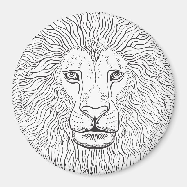 Aimant Tête de lion (Devant)
