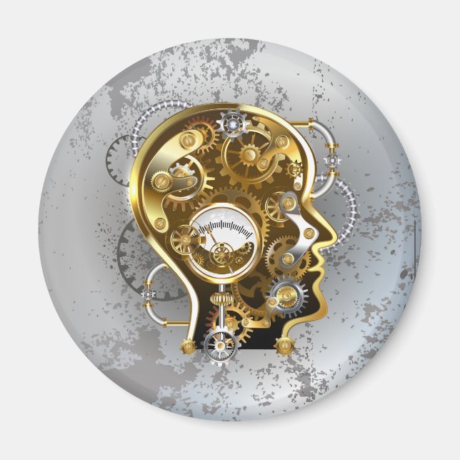 Aimant Tête de vapeur avec manomètre (Devant)