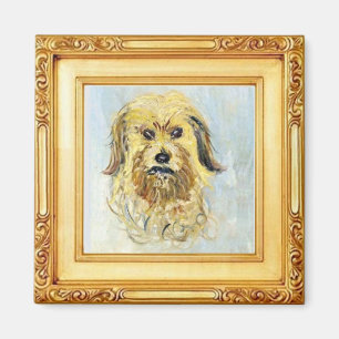 Aimant Tête d'un chien par Claude Monet