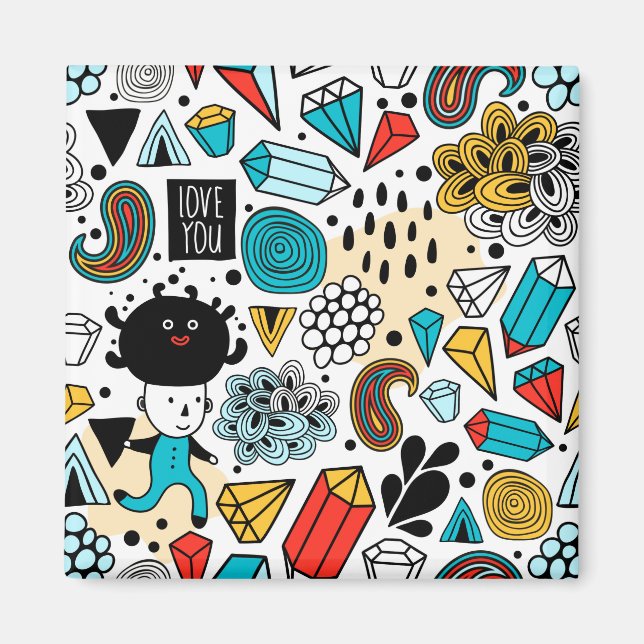 Aimant Tête folle (Devant)