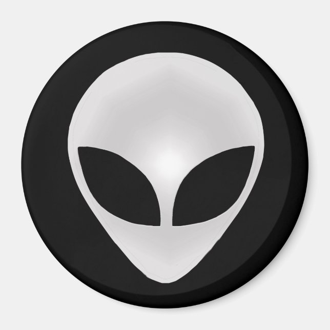 Aimant Tête grise d'alien (Devant)