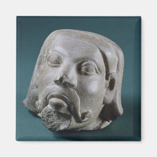 Aimant Tête polie de grès d'un étranger, Sarnath, 3èm