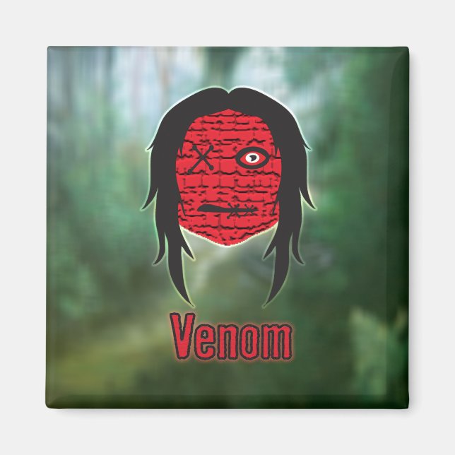 Aimant Têtes vaudou ~ Marais (Devant)