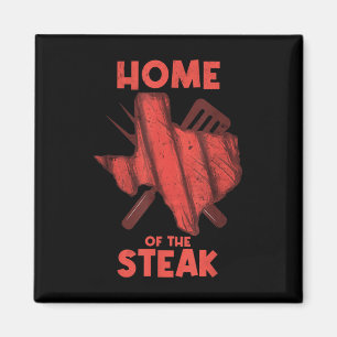 Aimant Texas - Accueil Du Steak Barbecue Grill Funn