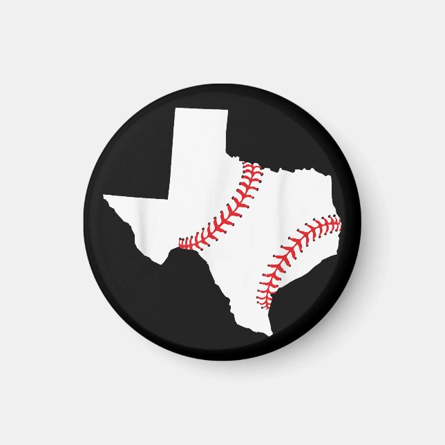 Aimant Texas Baseball État drôle Texas Baseball  (Devant)