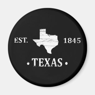 Aimant Texas carte blanc l'état étoile seule
