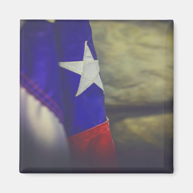 Aimant Texas Drapeau Russe Lone Star Etat USA (Devant)