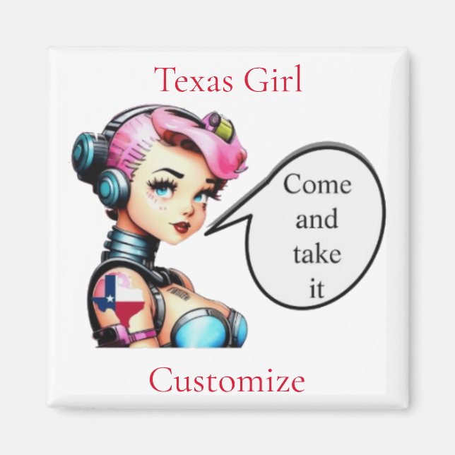 Aimant Texas Girl Thunder_Cove (Devant)