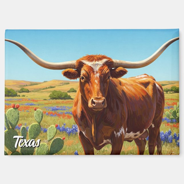Aimant Texas longhorn (Recto)