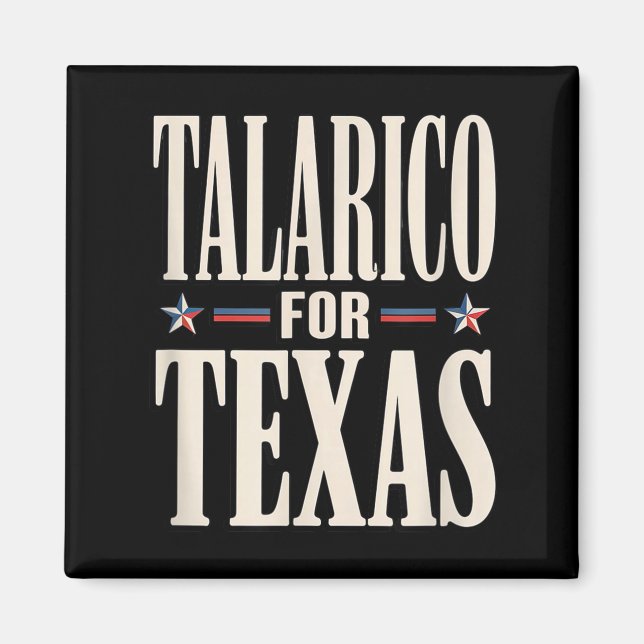 Aimant Texas pour James Talarico pour le Sénat démocrateT (Devant)