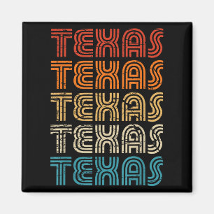Aimant Texas State Country Rétro Vintage Pour Hommes Femm