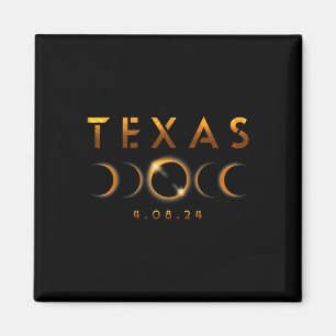 Aimant Texas Total Solar Eclipse Avril 8 2024 Texas Solar