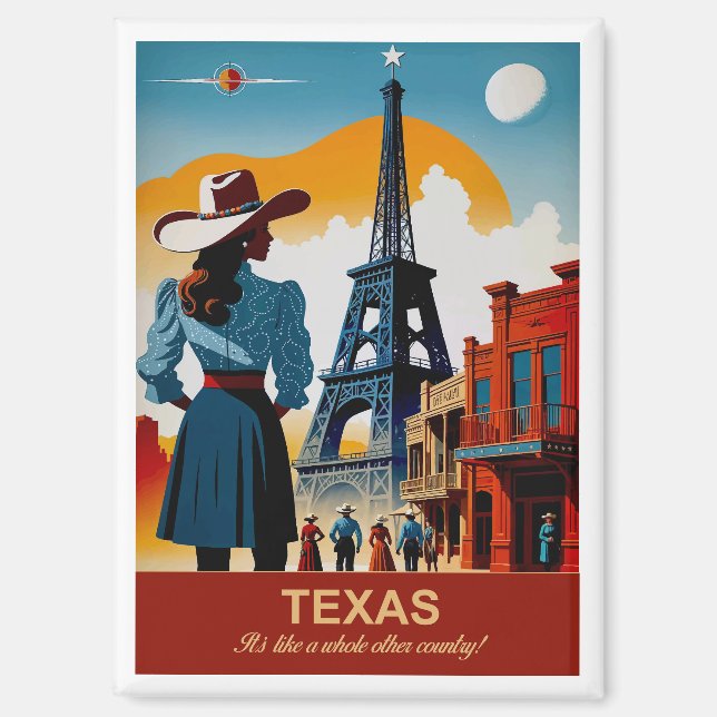 Aimant Texas Travel : C'est comme un autre pays (Recto)
