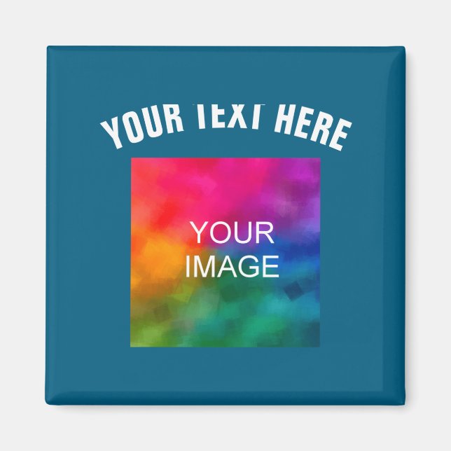 Aimant Text Upload Photo Template Boys Kids Modern _1  (Devant)