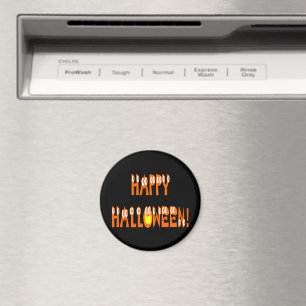Aimant Texte de squash d'Halloween