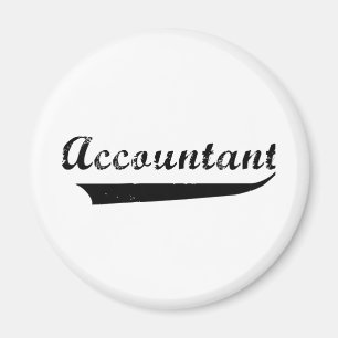 Aimant Texte du Accountant Sports Style